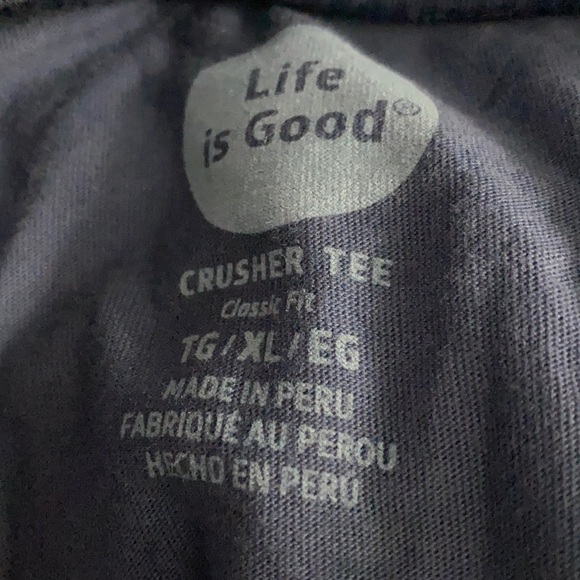 Life Is Good LSleeve TShirt “Brew What You Love” Blue Men’s XLarge NWT - Picture 5 of 9
